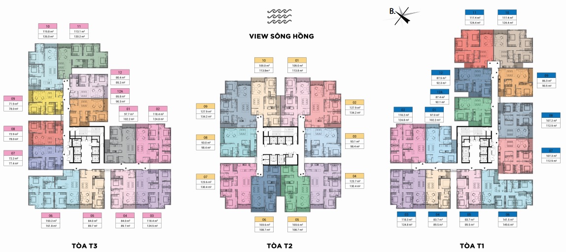 mat bang sun tay ho view theo toa